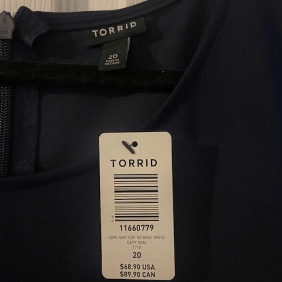 TORRID - Navy Blue Back Tie Dress - Picture 2 of 3